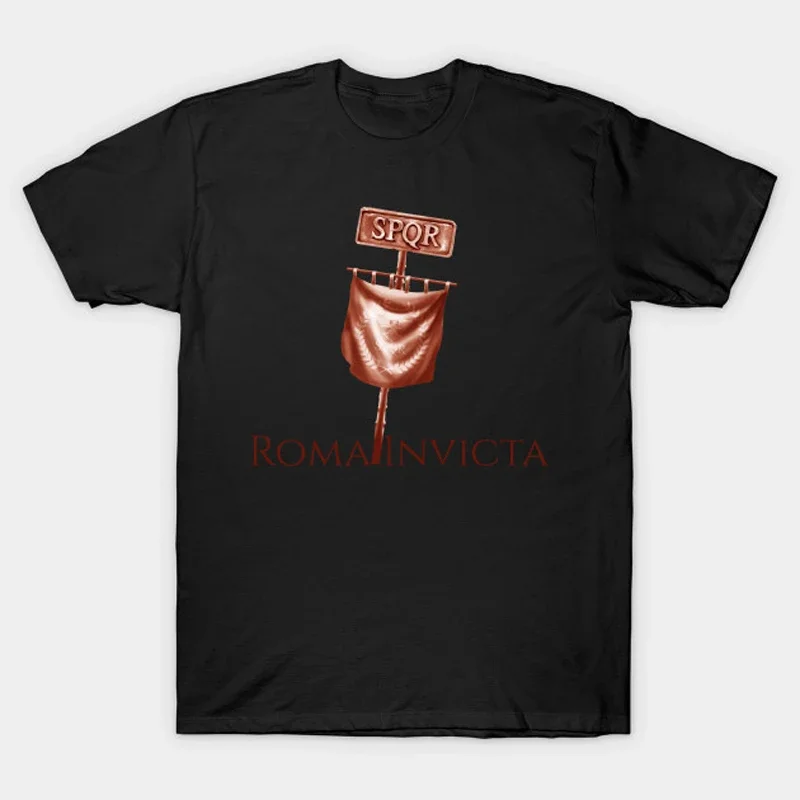 

Ancient Rome SPQR Legion Aquila Roman Eagle Standard T-Shirt 100% Cotton O-Neck Short Sleeve Casual Mens T-shirt Size S-3XL