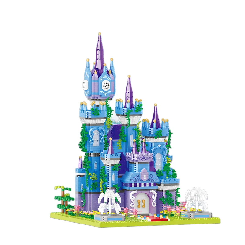 BALODY Fantasy MINI Brick Model Building Blocks Romantic Wonderland Castle Particle Assembly Toys Festival Gift Ornament