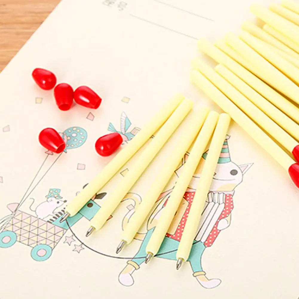 Novelty Design 10Pcs Ballpoint Pens 0.5mm Fine Point Writing Fluently Ultralight Handwriting Ink Pens