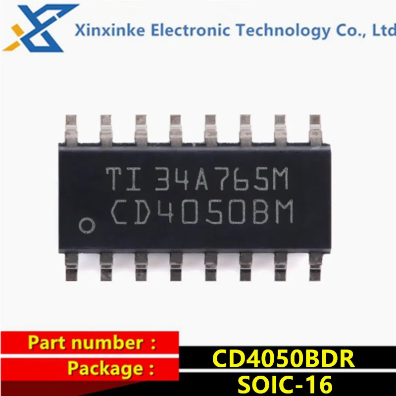 10PCS CD4050BDR SOIC-16 CD4050BM Buffers & Line Drivers CMOS Hex Non-Invert Buffer/Conv CD4050B Brand new Original