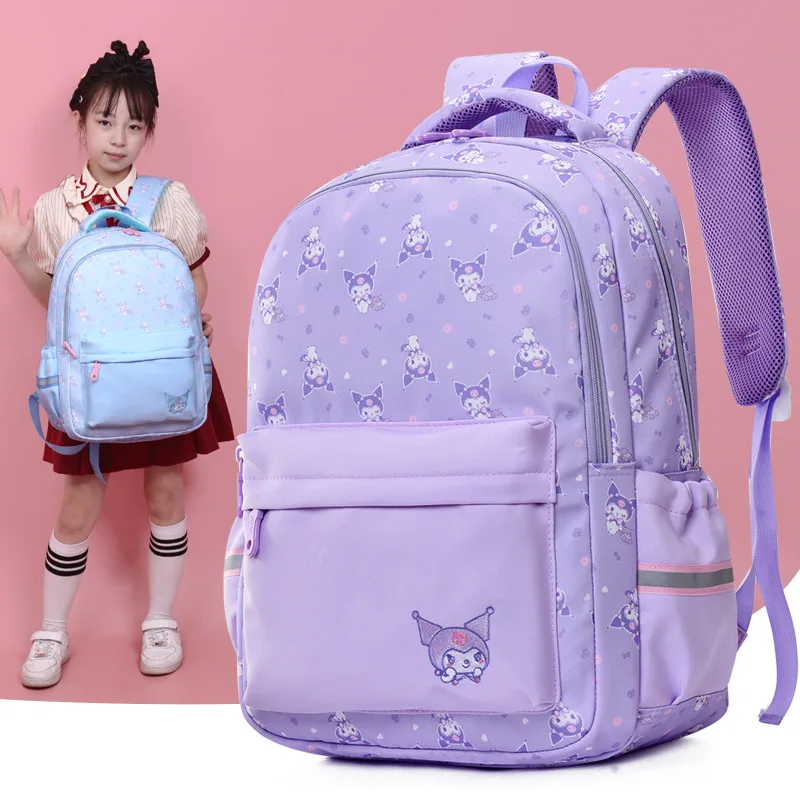 Kawaii Sanrio Hello Kitty Cinnamoroll Kuromi Bag Bag śliczny nadruk plecak o dużej pojemności Anime Figure Festival prezent