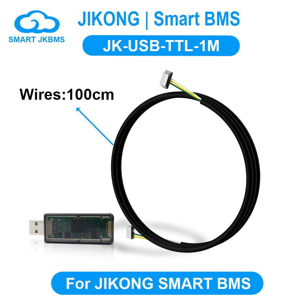 JIKONG RS485 كابل USB إلى TTL محول 100 سنتيمتر طويل RS485 إلى موصل الكمبيوتر ل JIKONG الذكية BMS JK BMS اكسسوارات #1