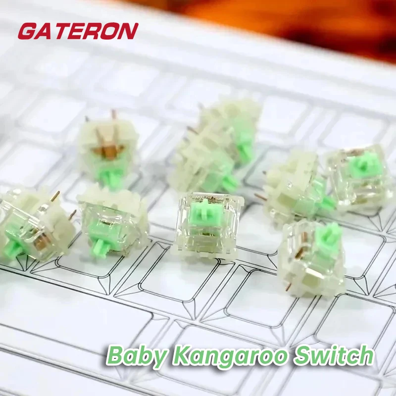 

GATERON Kangaroo Switch Mechanical Keyboard Tactile Switch 5Pin 59g Hot Swappable Mechanical Switches for KeyboardGATERON Kangar