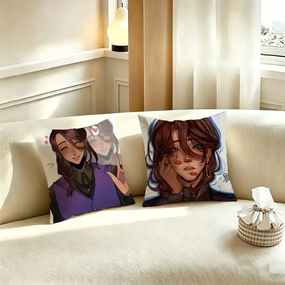 K-Kids at The B-Back C-Crowe Printed Pillow Cover Cushion Case Simple Sofa Pillow Case No Pillow Core