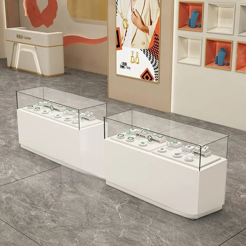 Shopping mall jewelry display cabinet mobile phone eye store glass display cabinet museum cultural relics display cabinet