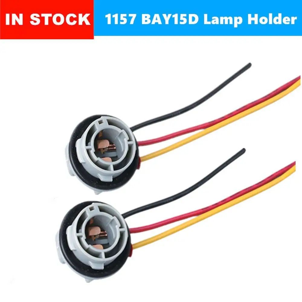 BAY15D Turn Signal Light Round Socket Car Accessories Headlight Lamp Holder Light Bulb Socket Light Bulb Holder Light Base