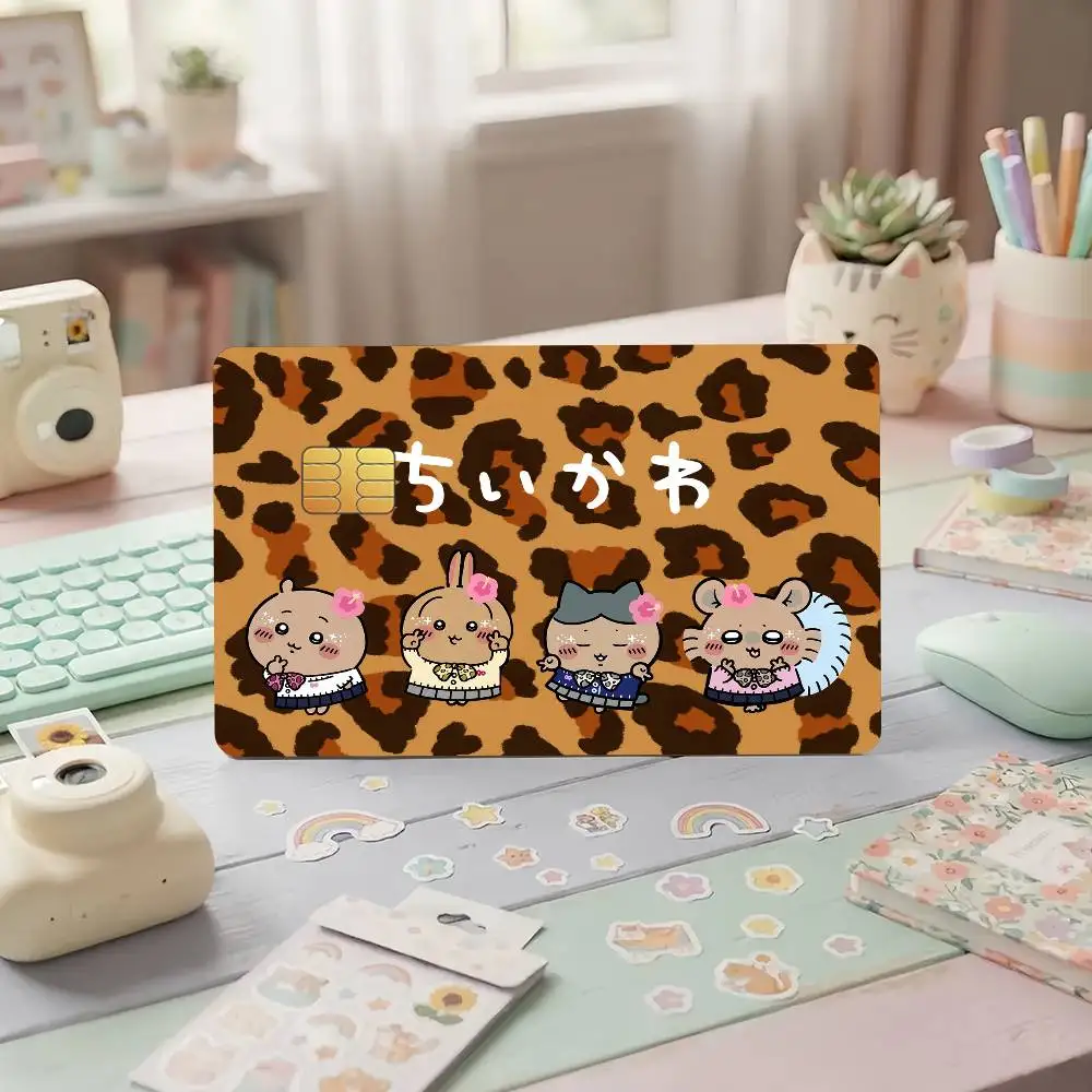 Y2K Kawaii Style Credit Card Sticker Waterproof Anti-Scratch 4PCS Bank Debit Traffic C-Chii-ka-was-S Cover Decoration