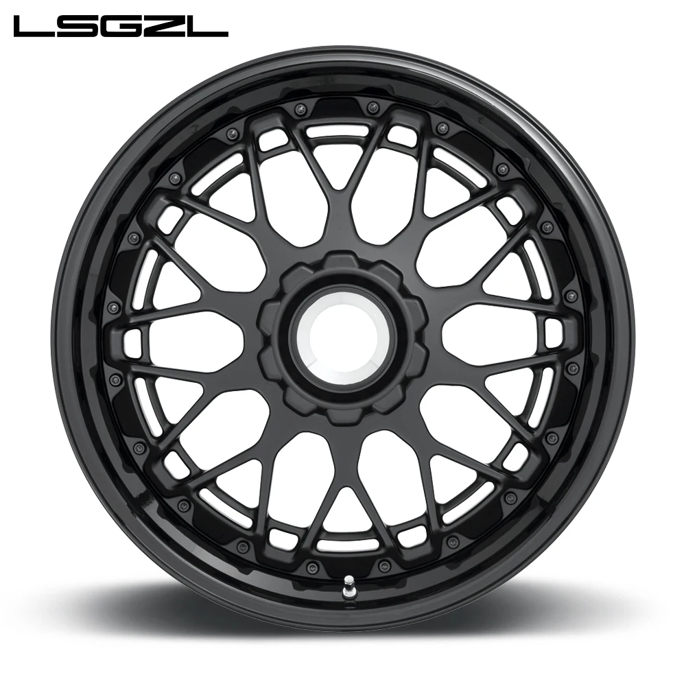

LSGZL Car Rims Alloy Aluminum Pcd 5*112 5*114.3 Deep Concave 17 18 Inch With Rivet Car Wheels Alloy