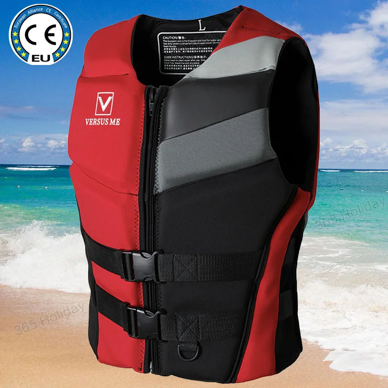 

Life Jacket for Adult Super Buoyancy Neoprene Life Vest Surf Raft Kayak Fishing Jet Ski Water Sport Swimming Rescue Life Jacket