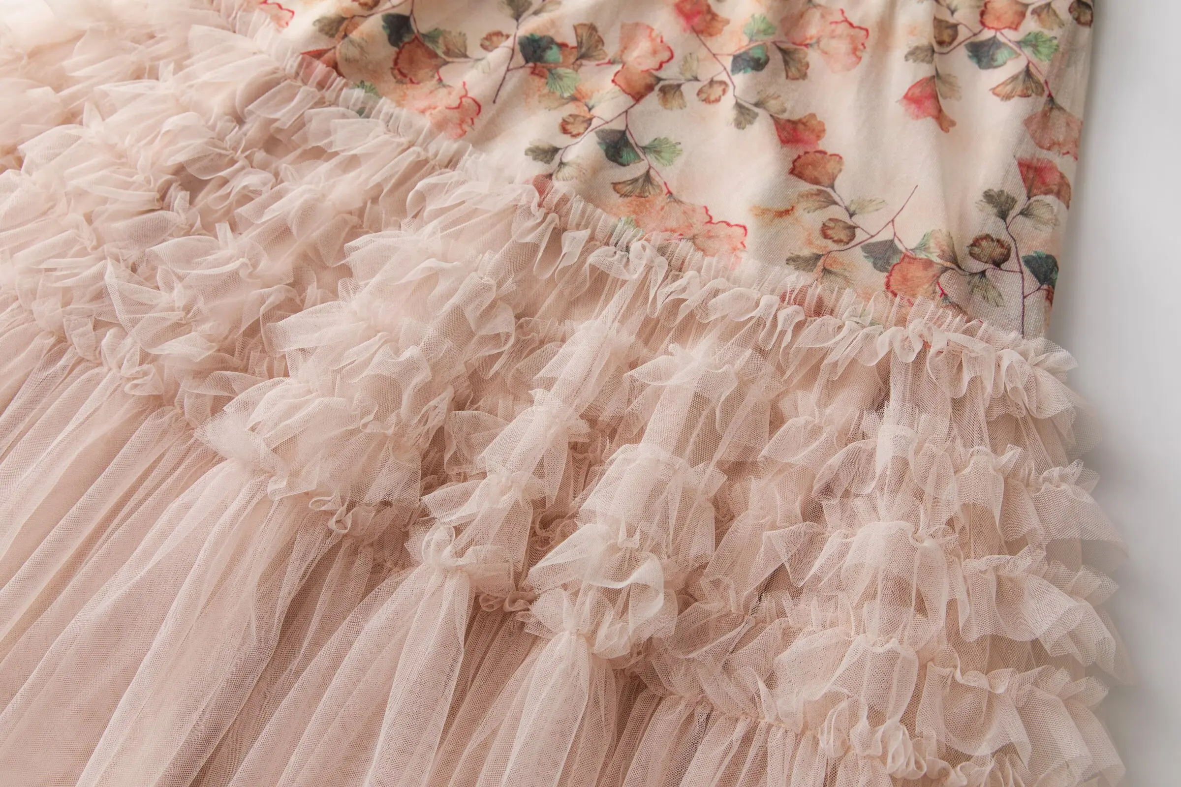 Meyyithun Abito da donna con stampa floreale a maniche lunghe Moda Maxi abito Fungo Vita alta Party Prom Abito scampanato grande 250520MZ04