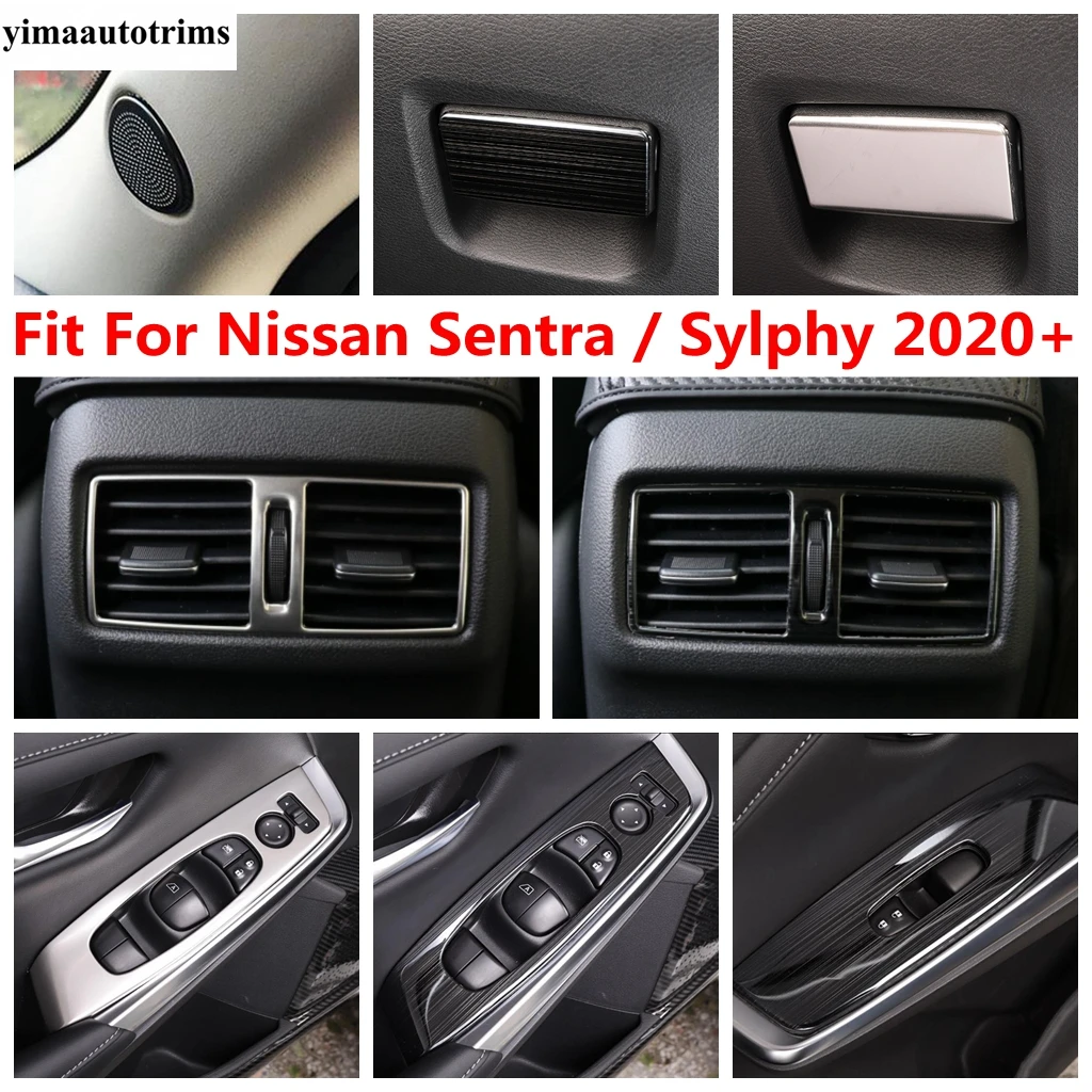 

Car Pillar A Speaker / Window Lift / Rear Air AC Vent / Glove Box Cover Trim Accessories For Nissan Sentra / Sylphy 2020 - 2024