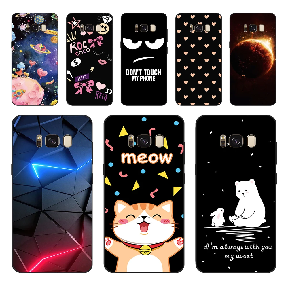 For Samsung S 8 S8 Case Back Cover for Samsung Galaxy S8 Plus Case Cover Soft TPU Silicone Fundas Coque For SamsungS8 Phone Case