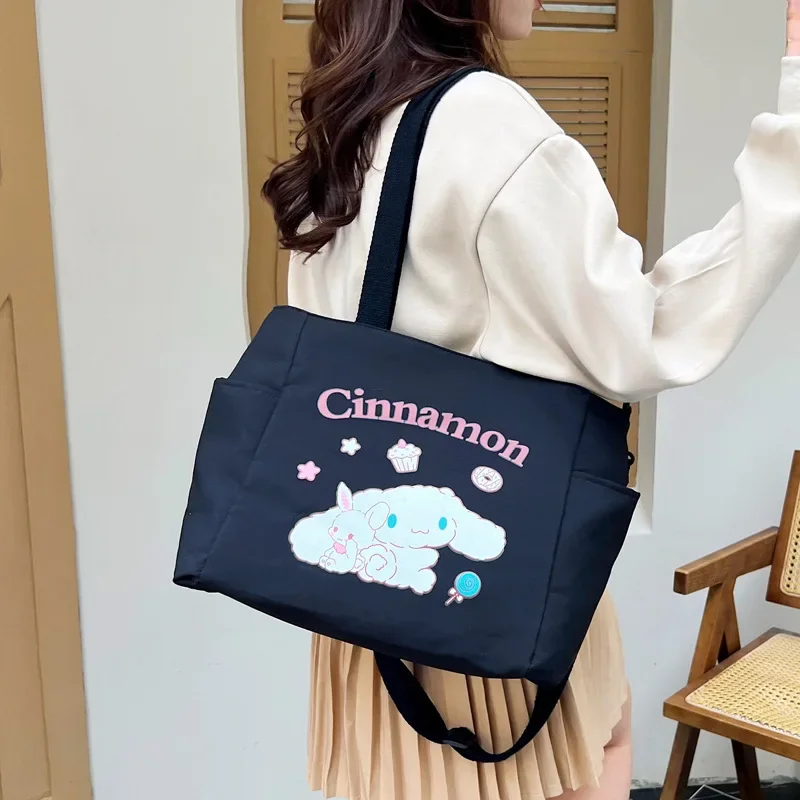 

Sanrioed Anime Cinnamoroll Large Capacity Shoulder bags Handbag Cute Backpack Cartoon Satchel Bag Tote bag Gift for Friend