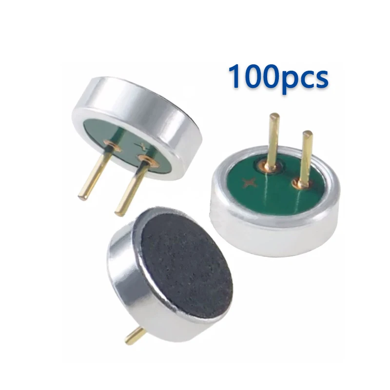 100PCS 6*2.2mm 6022 Mic Head 6*2.2 Microphone 6027 Condenser/Electret Microphone 50DB
