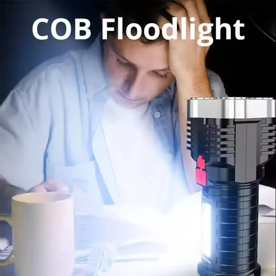 High Power Weapons Flashlight Rechargeable Flashlight Personal Defenses Weapons Self Defense Stuff Selfdefense Supplies Strong
