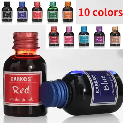 Pure kleurrijke vulpeninkt Universele navulinkt Briefpapier School Gloednieuw product Vrede en geluk 30 ml