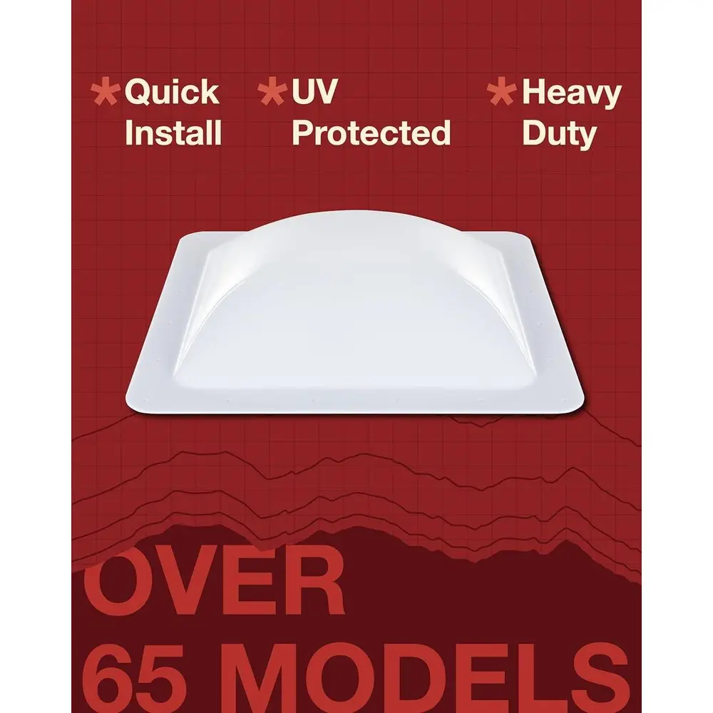 ICON 01849 RV Skylight SL1430-30 بوصة × 14 بوصة × 4 بوصة، أبيض #2