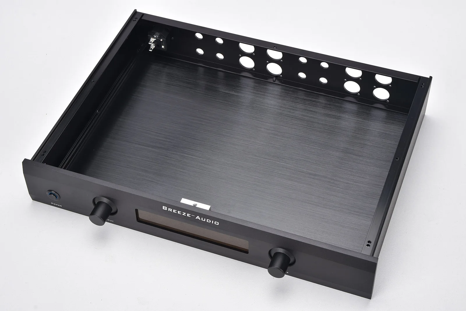 

P-5 Black All Aluminum Preamp Enclosure XLR Amplifier Chassis HIFI DIY Case