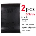2 piezas negras de 0,3 mm