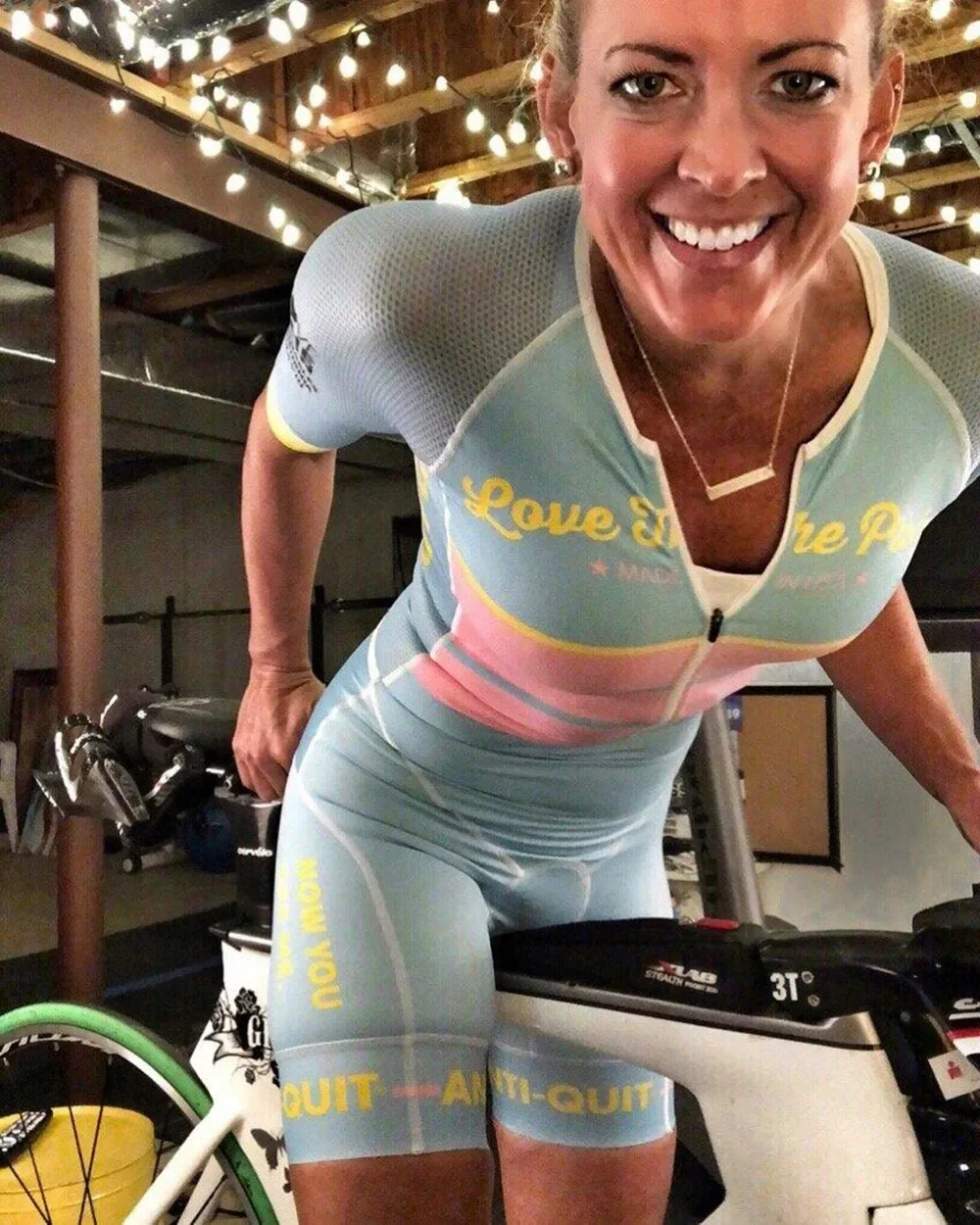 love-the-pain-女性サイクリングジャージセットトライアスロンスキンスーツマイヨ半袖ジャンプスーツキットムヘールバイク服-roupa-ciclismo