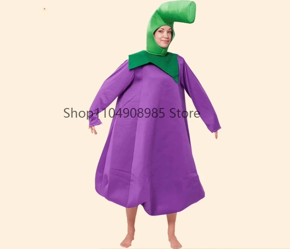 

Adult women man halloween party cosplay vegetable eggplants costume cosplay funny clothes 2026