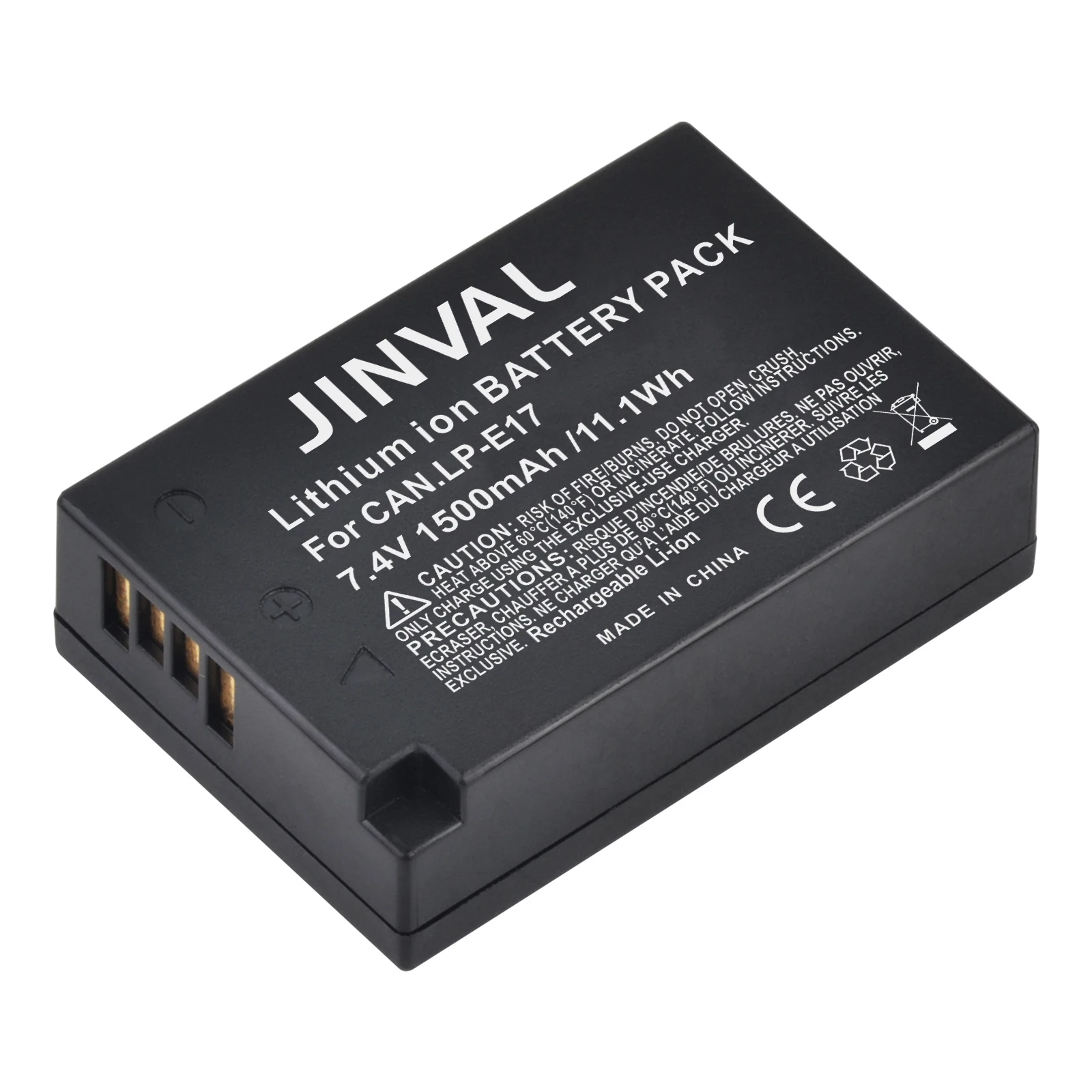 

JINVAL LP-E17 Battery 1500mAh Replacement Batteries + PD20W Fast Dual Charger For Canon EOS R50 R10 RP 850D 77D 800D 760D 750D