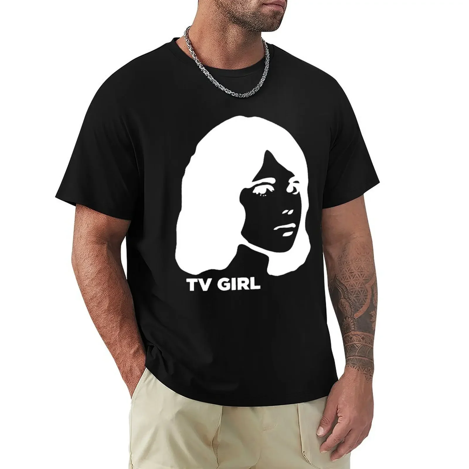 

TV GIRL DREAM GIRL WHITE T-Shirt customs heavyweights mens graphic t-shirts hip hop 2026 new arrival manga style round neck hot