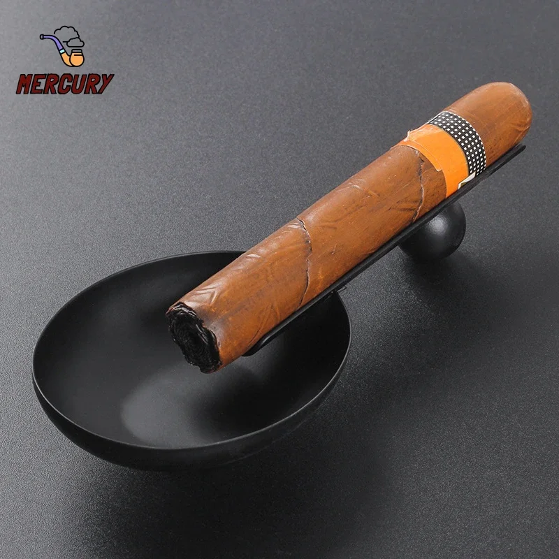 

Portable Spoon Shape Cigar Ashtray Metal Material Single Cigarette Ash Tray Tobacco Holder Home Office Smoking Accessories