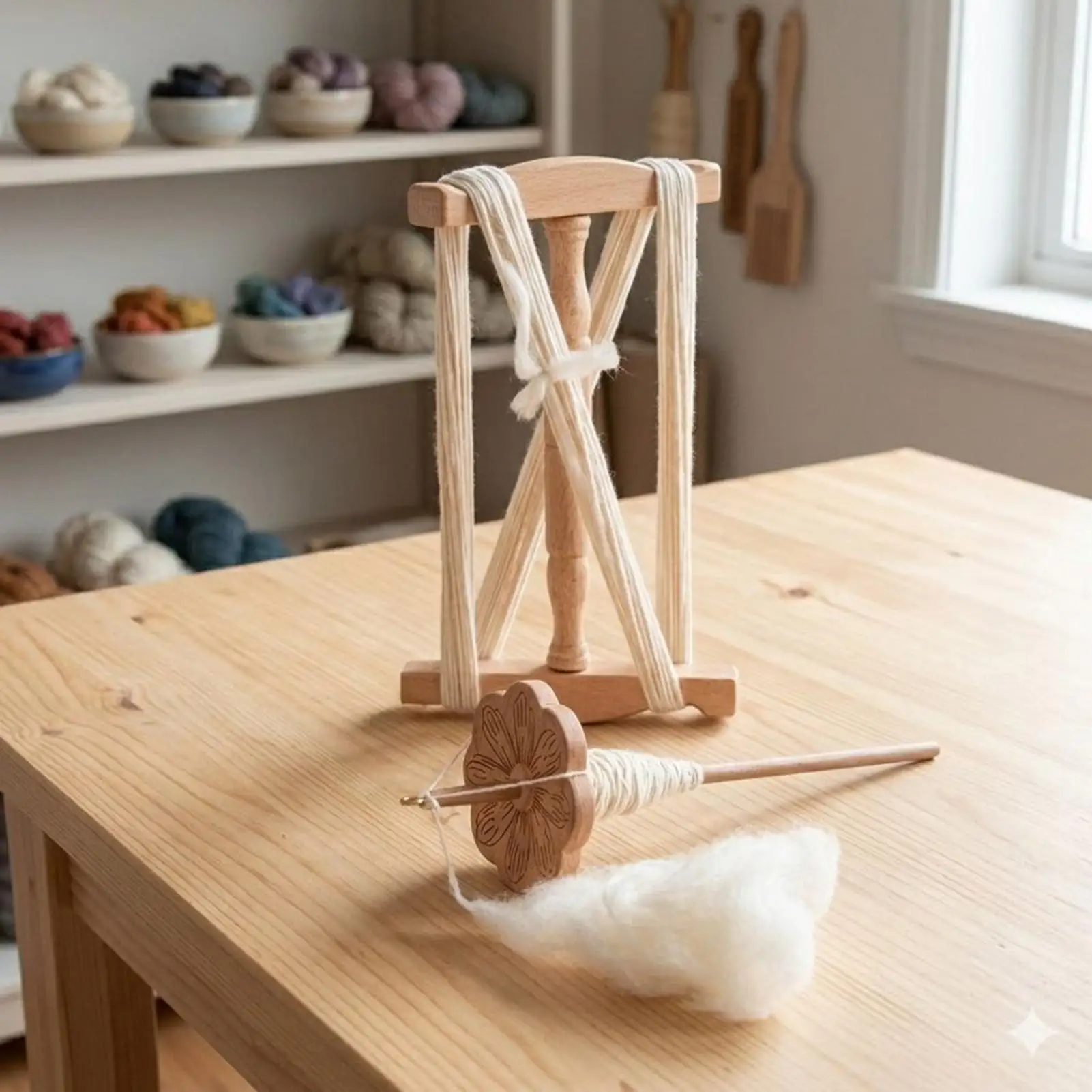 Skein Ball Winder,Portable Handmade Craft Tool,Good Helper For Daily Knitting Crochet And Art Hobby Creation
