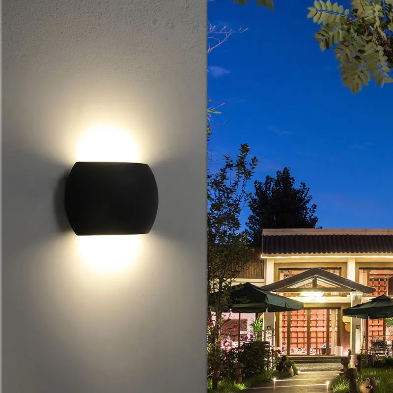 Led Wall Lamp, Outdoor Waterproof Creative Indoor Upper And Lower Lighting, Living Room, Bedroom, Courtyard Light