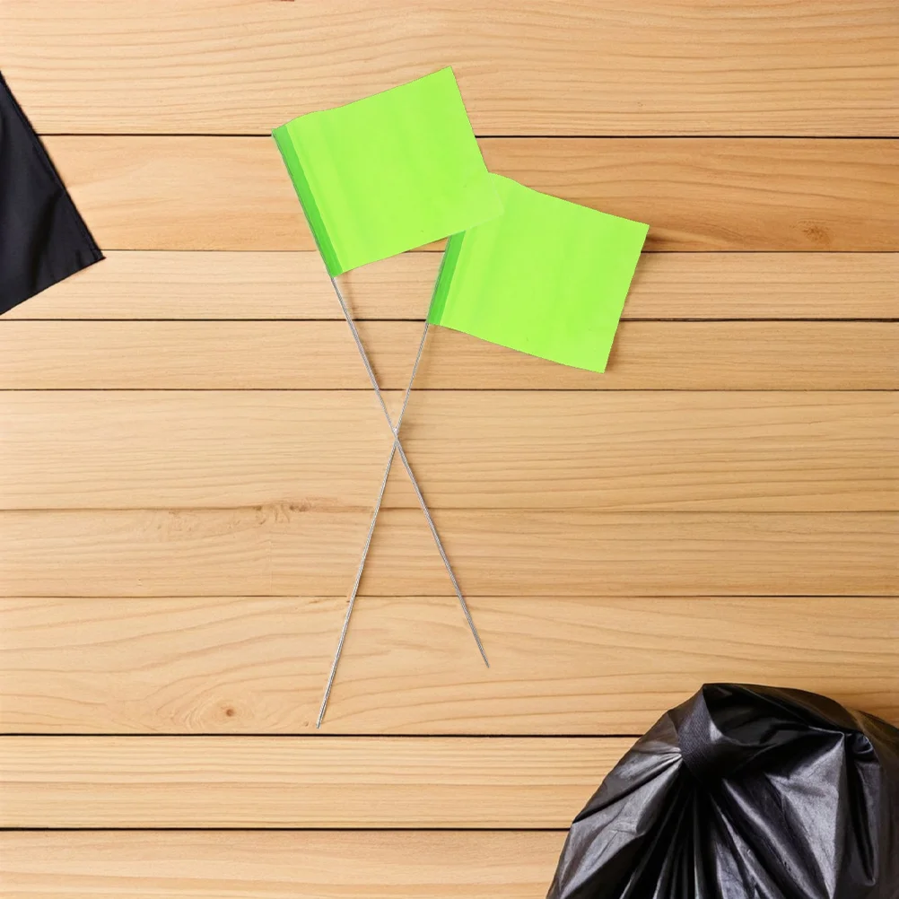 

70Pcs Ground Marking Flags Weather Resistant Vibrant Colored Easy Install for Landscape Irrigation Systems Property Boundaries