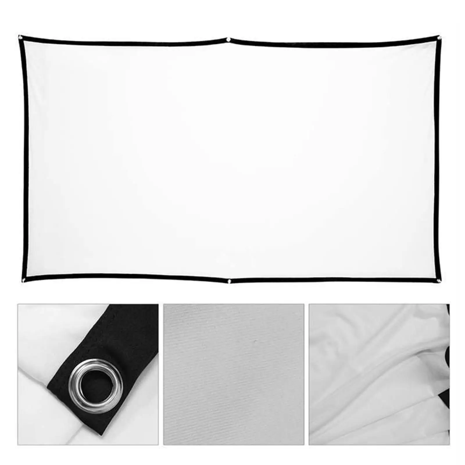 Movie Projector Screen Soft Easy Transportation Projection Screen for Indoor Outdoor KTV Home Cinema Classroom Training Studio