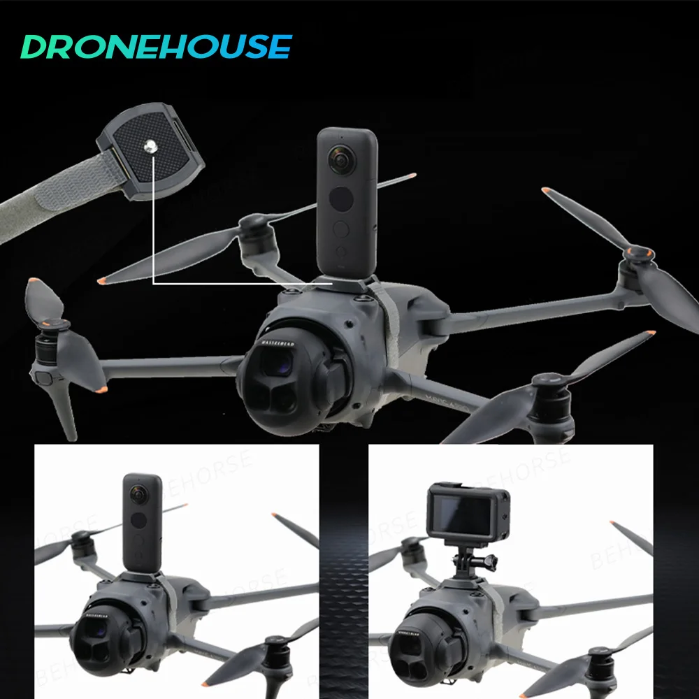 Верхний кронштейн расширения для DJI Mavic 4Pro с винтовым адаптером 1/4 для Insta360 X5/Action5, крепление для камеры, аксессуары для дронов Верхний кронштейн расширения для DJI Mavic 4Pro с винтовым адаптером 1/4 для Insta360 X5/Action5, крепление для камеры, аксессуары для дронов