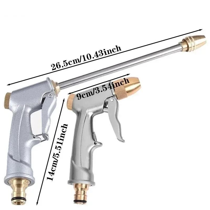 Adjustable Garden Sprayer High Pressure Water Hose Nozzle Spray Gun for Watering Plants