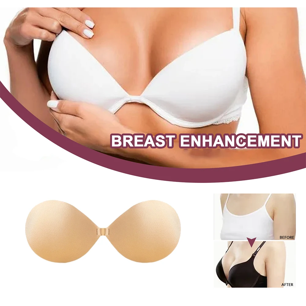 

Make the Breasts Fuller Reusable Chest Patches Silicone Invisible Strapless Self-adhesive Breast Patches Women's Underwear