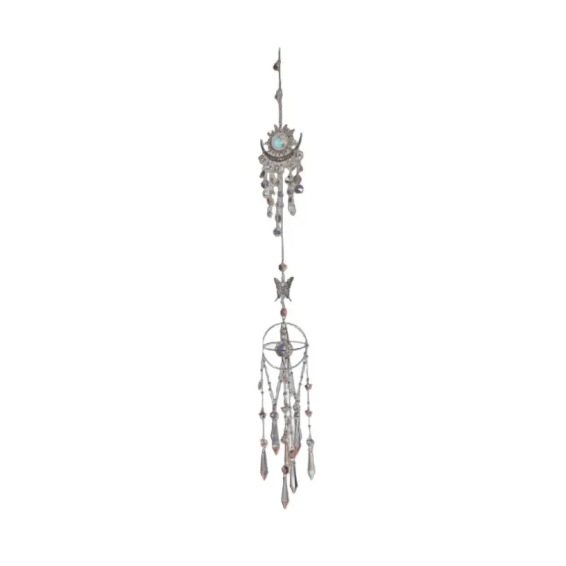Wind chimes DIY material bag, colorful crystal pendant, decorative gift.