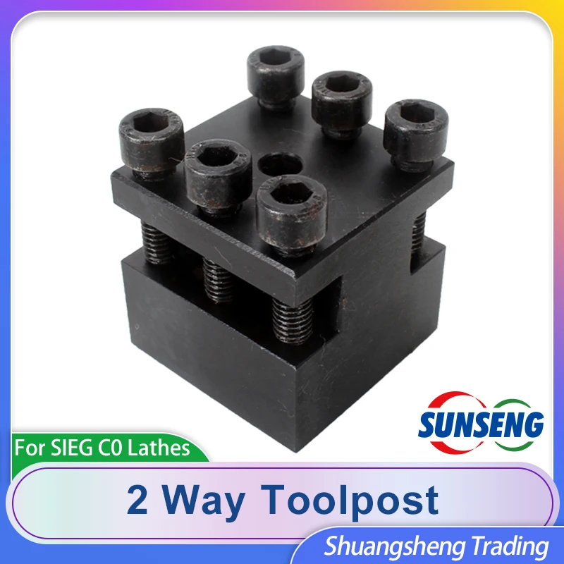

Tool Holder Two Way Toolpost S/N:10155 SIEG C0 JET BD-3 Mini Lathe Turning Tool Holder