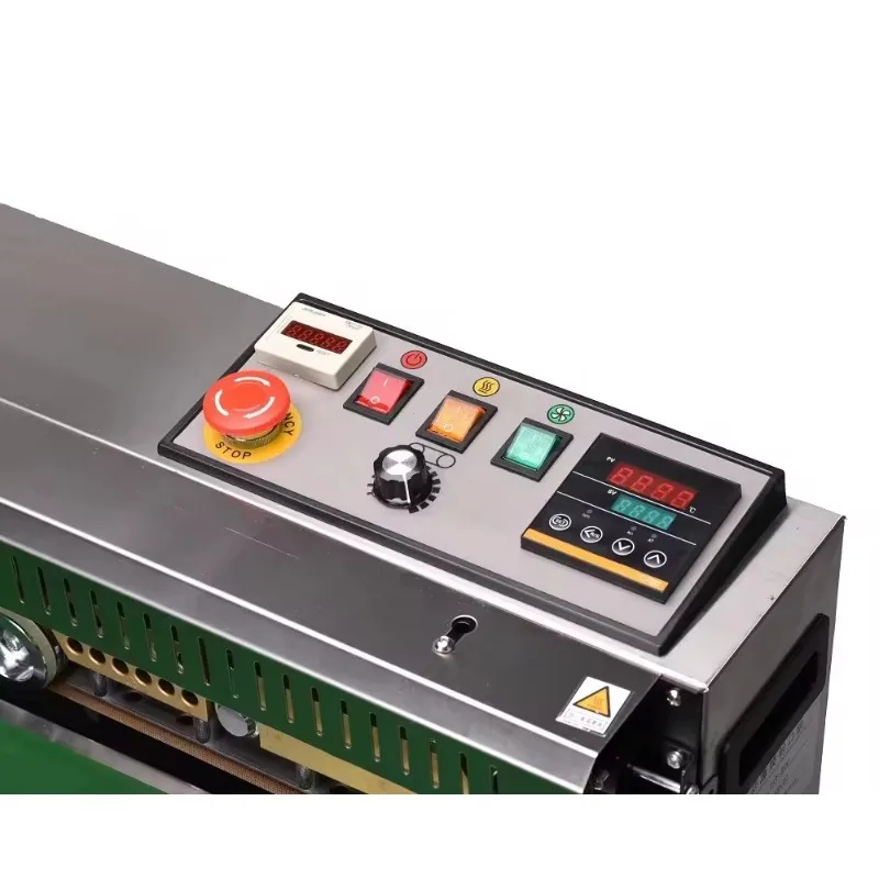 Stainless Steel Continuous Belt Sealing Machine Plastic Film Bag Sealing Machine Food Packaging Hot Bag Sealing Machine