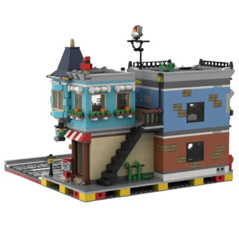 

Spot MOC-110502 1424 шт. DIY мелкие частицы собранные строительные блоки головоломка игрушечная модель подарочный набор украшения для игрушечных магазинов и повара