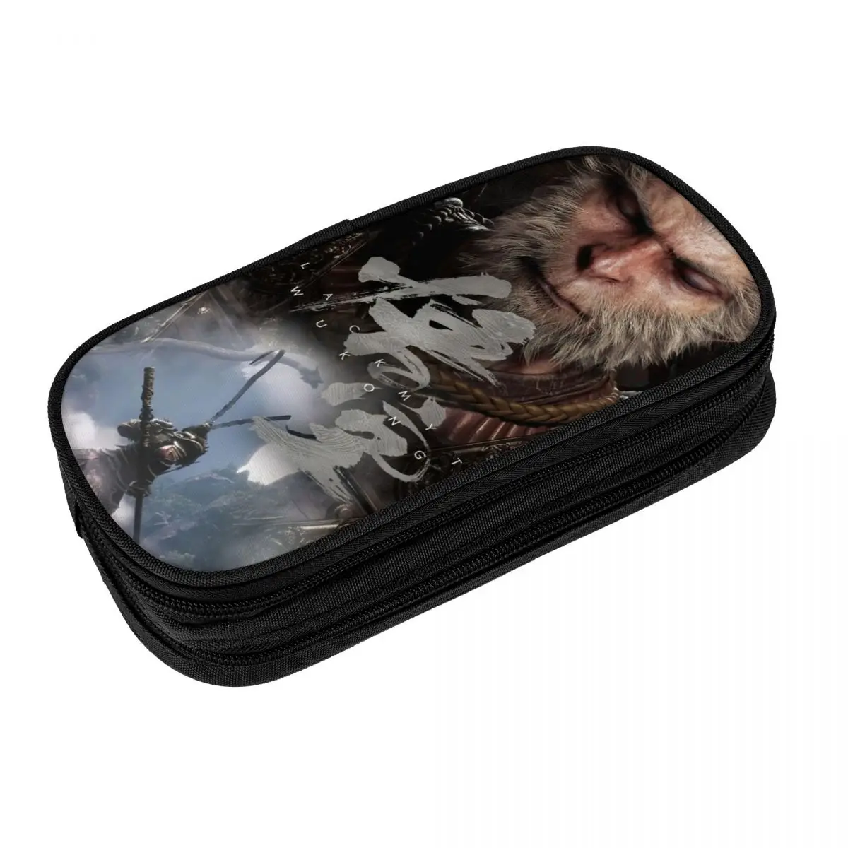 Black Myth Wukong (5) Pencil Case Portable Pencil Pouch Boy Girl Zipper Cool School Pencil Cases Custom Supplies