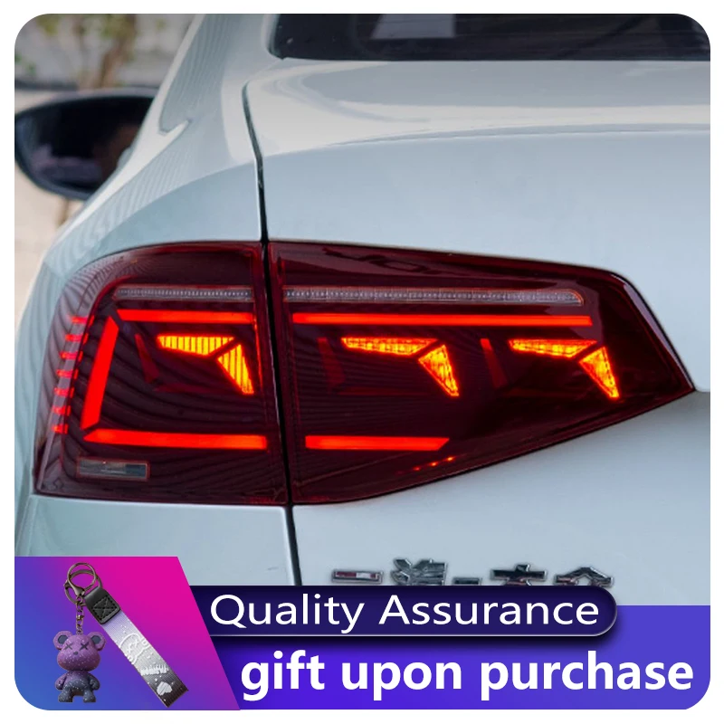 

LED For Volkswagen Jetta 2015 2016 17 2018 MK6 Car Taillight Tail Lamp Brake Reversing Reverse Rear Fog Lightsx Reflector Bumper