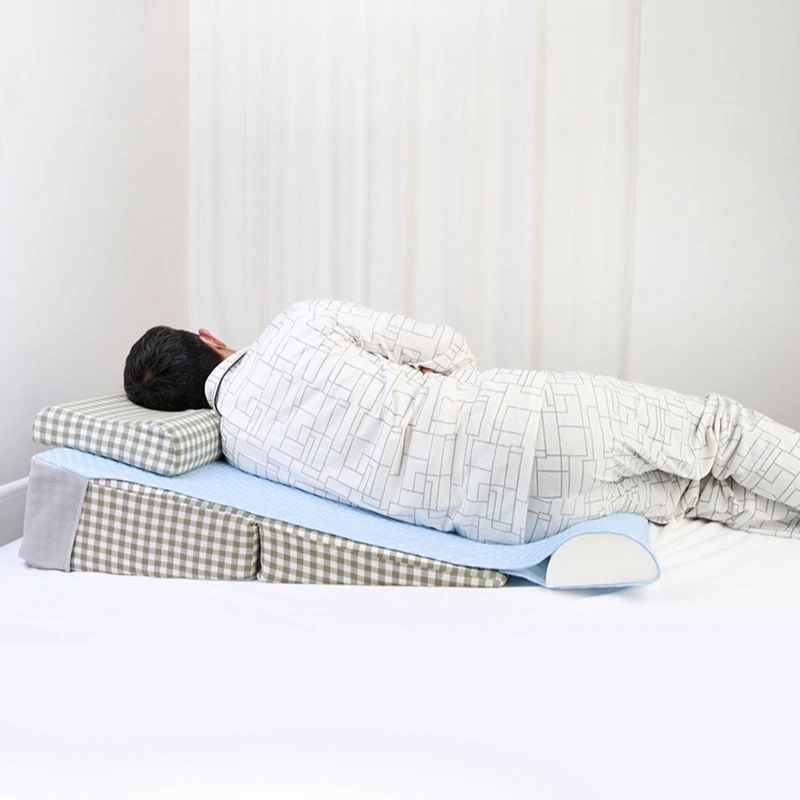 Triangular Wedge Pillow for Acid Reflux and GERD 30 Degree Incline Supports Back Neck for Better Sleep Removable Cover Included