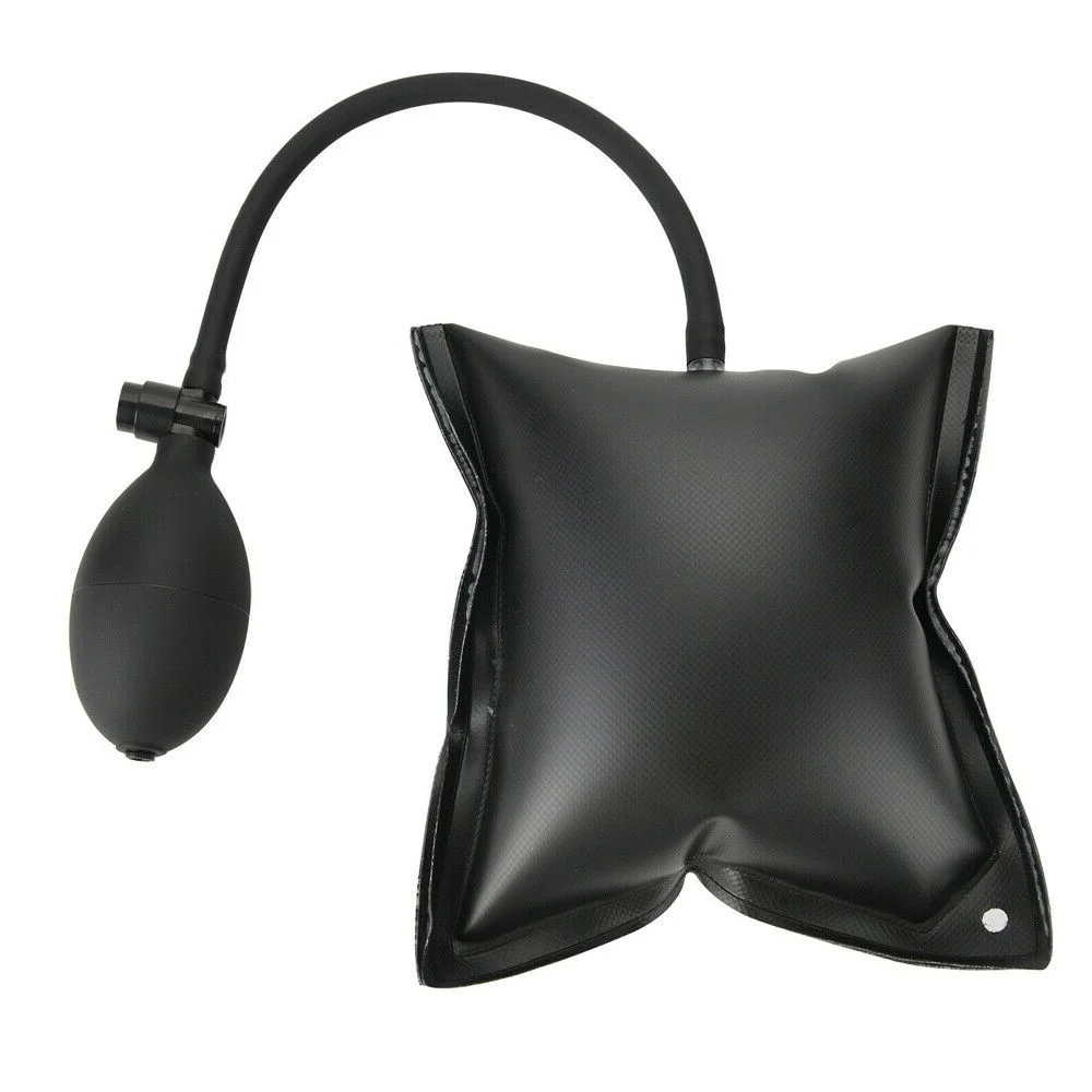 4pcs Black Air Pump Bag Wedge Cushion Automotive Car Inflatable Shims Hand Tools