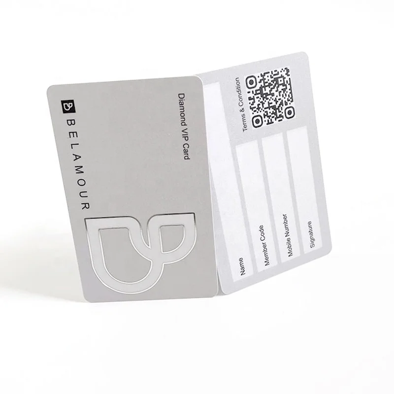 

Custom fast printing izable logo standard silver foil glossy plastic warranty card certificate card