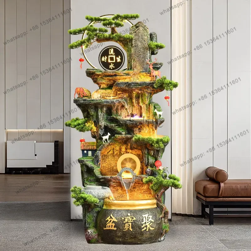 

D14Rockery, декоративный фонтан с текущей водой, ландшафтный дизайн, циркулирующая вода, украшение для офиса и гостиной