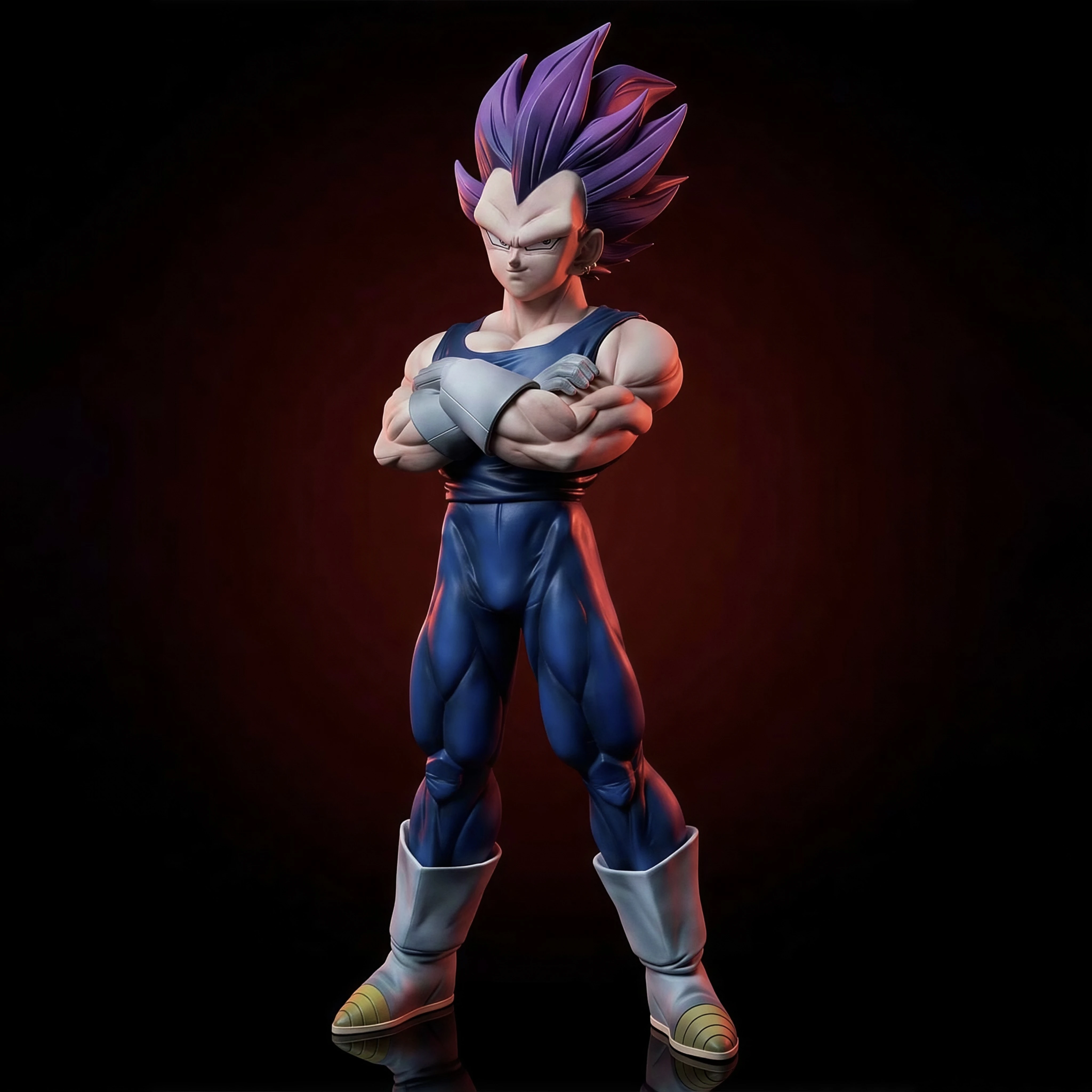 28cm 11,02 Zoll Anime Dragon Ball Vegeta Actionfiguren PVC-Statue Desktop-Ornament Sammlerstück Modell Dekoration Spielzeug Geschenke