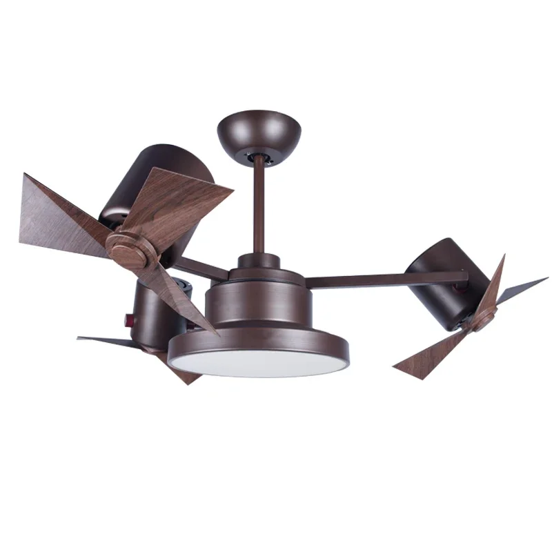 American Ceiling Fan Light Invisible Blade Fan Lamp For Living Room Bedroom Restaurant Mute European Style Home Lighting