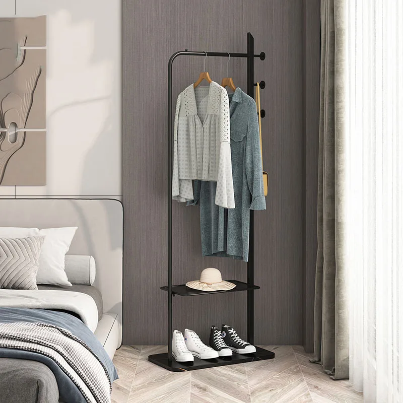 

Bedroom Metal Clothes Rack Rectable Aesthetic Girls Black Clothes Rack Boutique Modern Burro Ropa Perchero Hallway Furniture