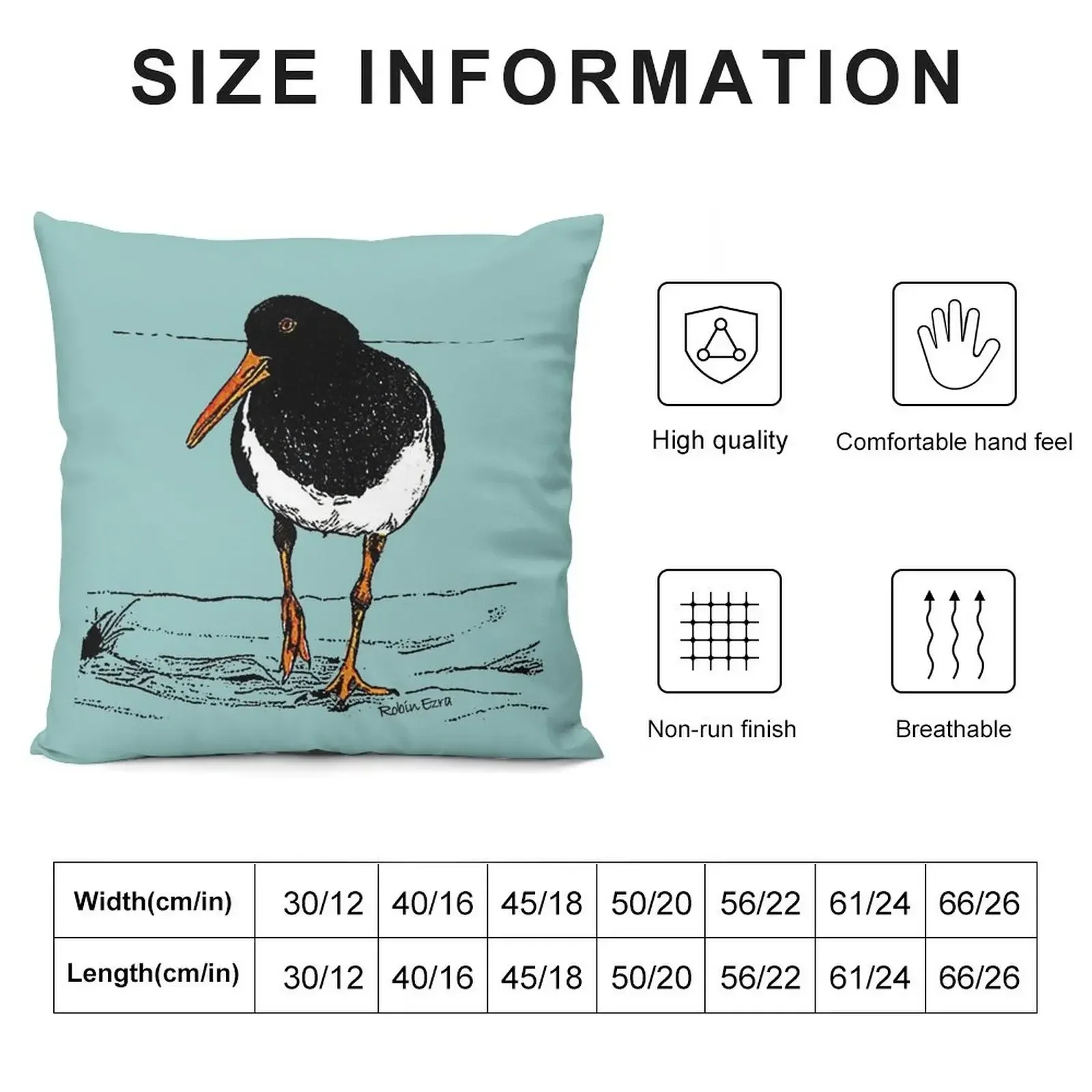 Pied Oyster Catcher Throw Pillow home decor items Decorative Sofa Cushions pillow