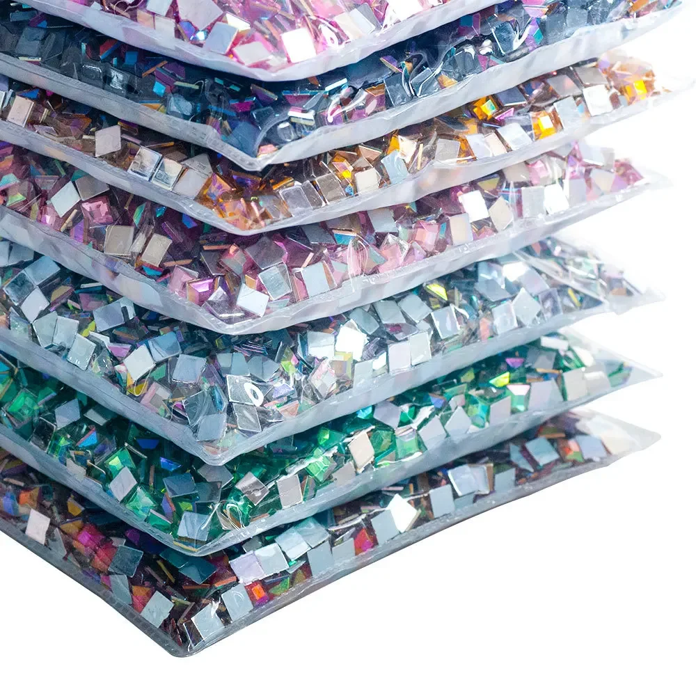 

Новая высококачественная акриловая квадратная дрель с плоским дном, украшение для маникюра «сделай сам», аксессуары со стразами, оптовая продажа